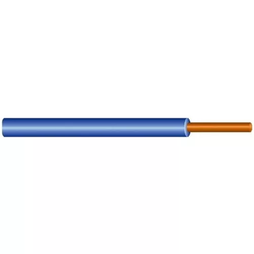 MCU vezeték 1x2,5mm2 kék PVC szigetelésű tömör réz erű M-Cu H07V-U (MCU)