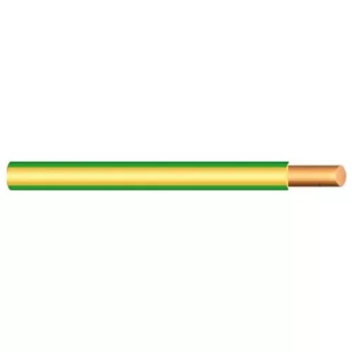 MCU vezeték 1x2,5mm2 zöld-sárga PVC szigetelésű tömör réz erű M-Cu H07V-U (MCU)