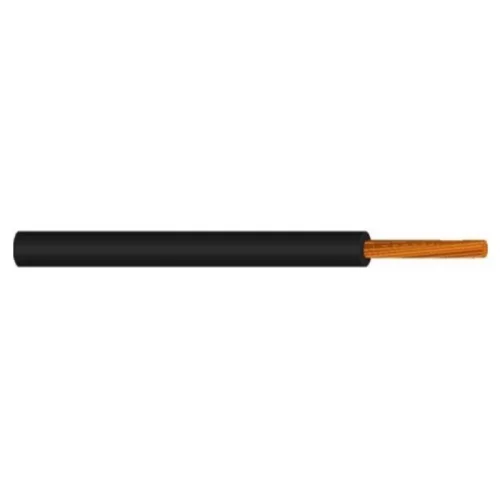 MKH vezeték 1x2,5mm2 fekete PVC szigetelésű sodrott réz erű M-kh H07V-K (MKH)