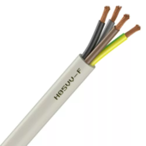 MT kábel 4x1,5mm2 fehér PVC köpenyes réz erű sodrott H05VV-F (MTK)