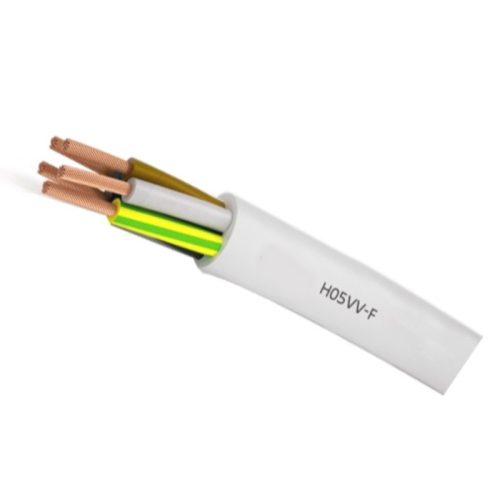 MT kábel 5x1,5mm2 fehér PVC köpenyes réz erű sodrott H05VV-F (MTK)