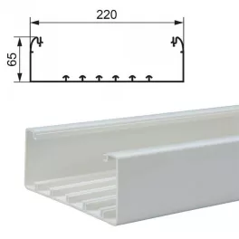   Legrand DLP csatorna 220x65 mm, fedél nélkül Legrand 010459