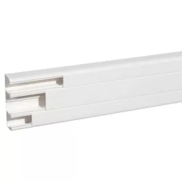   Legrand Univerzális DLP kábelcsatorna, 170 x 50 mm, 65 mm-es és 2 x 40 mm-es hajlékony fedéllel, válaszfallal, Program Mosaic szerelvényekkel szerelhető, 2 m, fehér Legrand 010467