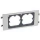 Legrand DLP alu keret kettes Ø60 szerelvény 85 mm fedélhez Legrand 011168