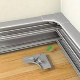 Legrand DLP alu külkönyök 65x150 2 rekesz Legrand 011239