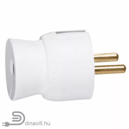 Legrand dugvilla 050315 műanyag fehér, hátsó kivezetéssel