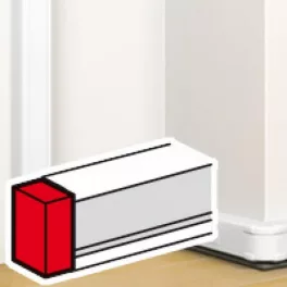   Legrand DLP végzáró elem bepattintható kábelcsatornához, 80 x 50 mm, fehér Legrand 075611