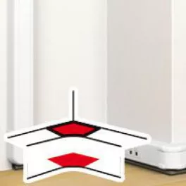   Legrand DLP belső könyök elem bepattintható kábelcsatornához, állítható belső szög: 80 -120°, 105 x 50 mm, fehér Legrand 075622
