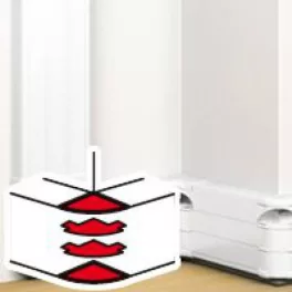   Legrand DLP külső könyök elem bepattintható kábelcsatornához, állítható belső szög: 80 -120°, 180 x 50 mm, fehér Legrand 075636