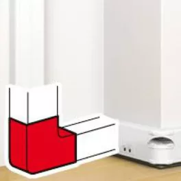   Legrand DLP kanyarelem bepattintható kábelcsatornához, 90°, 145 x 50 mm, fehér Legrand 075644