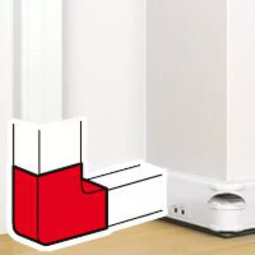 Legrand DLP kanyarelem bepattintható kábelcsatornához, 90°, 145 x 50 mm, fehér Legrand 075644