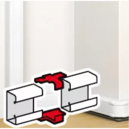   Legrand DLP csatorna összekötő elem bepattintható kábelcsatornához, 80 x 50 mm, fehér Legrand 075661