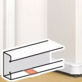  Legrand DLP takaróelem bepattintható kábelcsatornához, 105 x 50 mm, fehér Legrand 075667