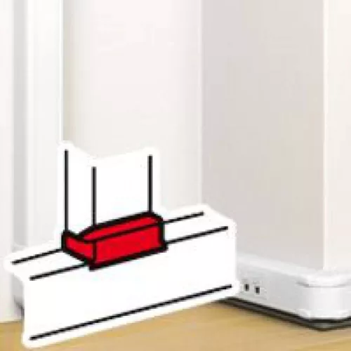 Legrand DLP "T" elágazó elem bepattintható kábelcsatornához, elágazást biztosít 80 x 50 mm csatornákhoz, 80 x 50 mm / 130 x 50 mm, fehér Legrand 075671