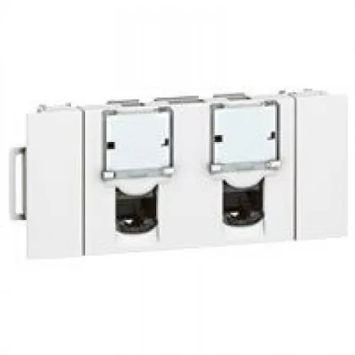 Legrand LCS2 Cat.6 FTP  2xRJ45 Program Mosaic aljzat DLP csatornához Legrand 076546