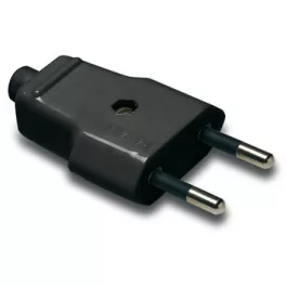 Földeletlen dugvilla fekete, 10A-250V, 1001-N, Famatel S.A