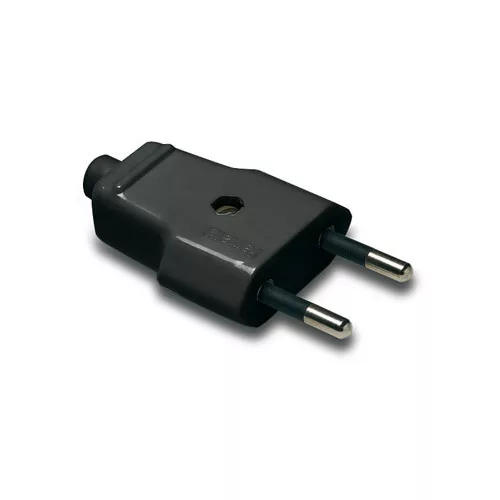 Földeletlen dugvilla fekete, 10A-250V, 1001-N, Famatel S.A