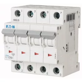   Eaton C16 107329 PL7-C16/4 Kismegszakító, 10kA 16A 4pólusú