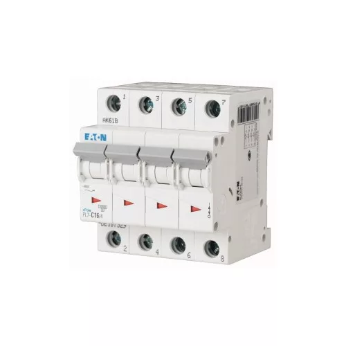 Eaton C16 107329 PL7-C16/4 Kismegszakító, 10kA 16A 4pólusú