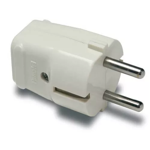 Földelt dugvilla fehér, 16A-250V, 1103, Famatel S.A