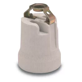   Porcelán foglalat  E-27, M10x1, szimmetrikus rögzítés, 122, Famatel S.A