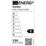 Kanlux 12755 MHE-250W/4200K fémhalogén fényforrás