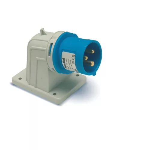 FAMATEL ipari ráépíthető dugvilla 2P+F  230V 16A IP44  90°, 13250, Famatel S.A