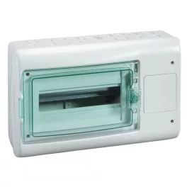   Schneider KAEDRA Kiselosztó illesztődobozzal, átlátszó ajtó, falon kívüli, 1x12 modul+1 nyílás, szürke, 13438