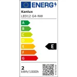 Kanlux 18503 LED12 G4-NW fényforrás 4000K 1,2W, LED izzó