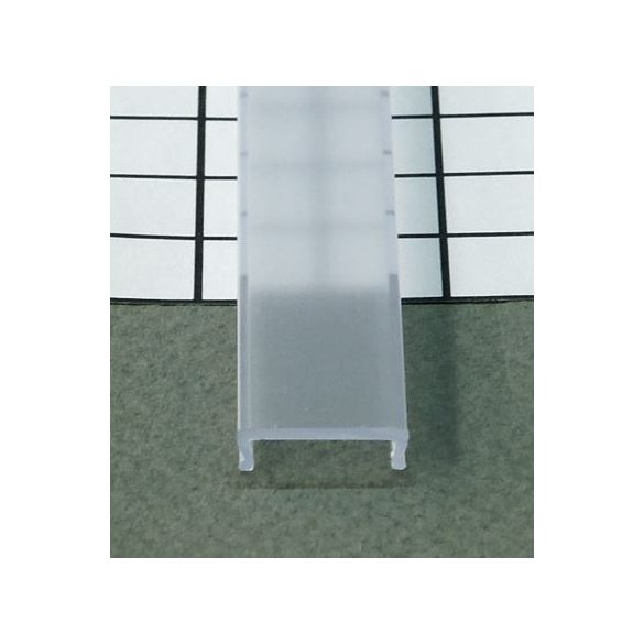 Topmet TM-takaró profil LED profilokhoz rápattintható transzparens 2000mm átlátszó(C)