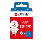 SKROSS 1.500211C-E utazó adapter, World to Europe”, max. 4000W"