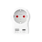 SKROSS 1.500283-E utazó adapter, Europe to UK", USB-C + USB-A 20W PD, gyorstöltés"
