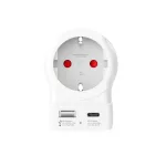 SKROSS 1.500284-E utazó adapter, Europe to USA", USB-C + USB-A 20W PD, gyorstöltés"