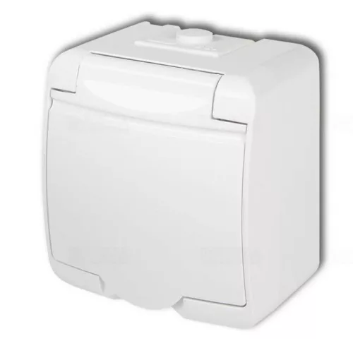 AQUASTAR FÖLDELT DUGALJ, CSAPFEDELES, IP54, FEHÉR, 22141