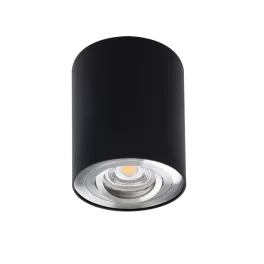  Kanlux 22558 BORD DLP-50-SR/W lámpa GU10, mennyezeti dekor lámpatest, fekete/ezüst