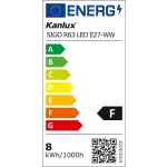 Kanlux 22737 SIGO R63 LED E27-WW fényforrás, LED izzó 3000K