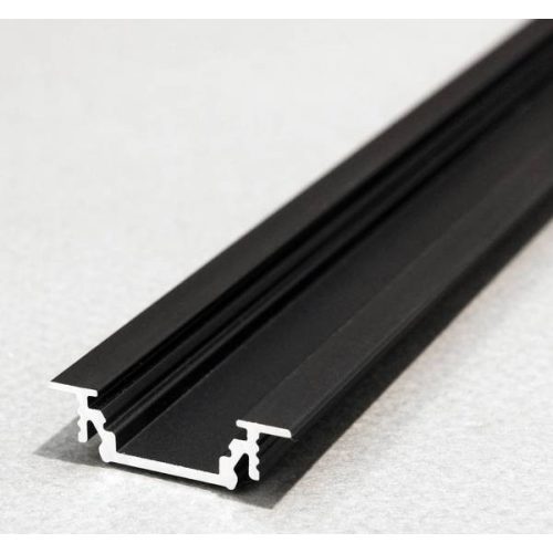 Topmet TM-profil LED Groove alu fekete 2000mm 76210021