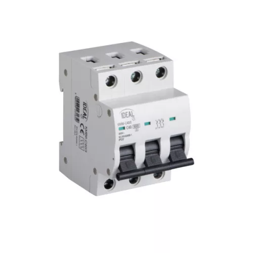 Kanlux 23165 KMB6-C40/3 kismegszakító, 40A 3 modulos C