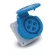 FAMATEL ipari ráépíthető dugalj 2P+F 230V 16A IP44, 23270, Famatel S.A