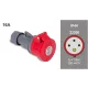 FAMATEL ipari lengő dugalj 3P+F 380V 16A  IP44, 23300, Famatel S.A