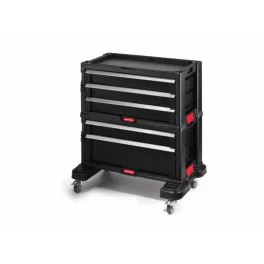   KETER 5 FIÓKOS TÁROLÓ TOOL CHEST Fekete/piros, 237007, Curver