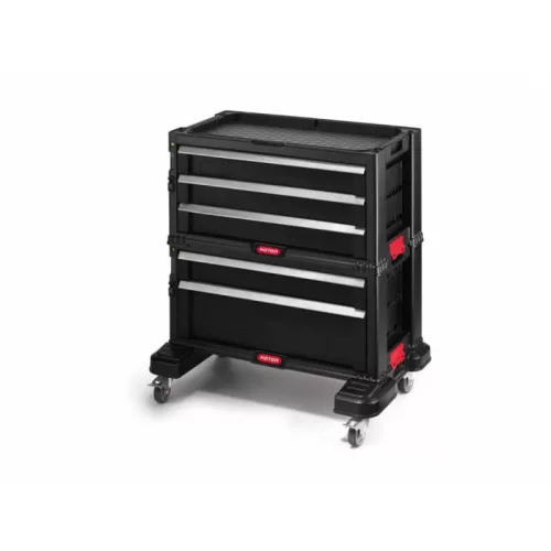KETER 5 FIÓKOS TÁROLÓ TOOL CHEST Fekete/piros, 237007, Curver