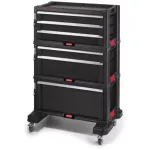 KETER 6 FIÓKOS TÁROLÓ TOOL CHEST Fekete/piros, 237786, Curver