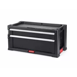   KETER 2 FIÓKOS TÁROLÓ TOOL CHEST Fekete/piros, 237790, Curver