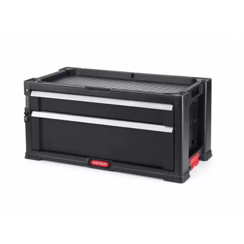 KETER 2 FIÓKOS TÁROLÓ TOOL CHEST Fekete/piros, 237790, Curver