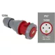 FAMATEL ipari lengő dugalj 3P+F 380V 125A  IP67, 24306, Famatel S.A