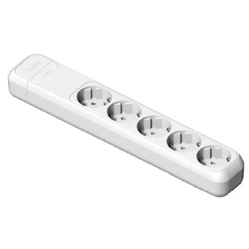 Földelt szerelhető elosztó ötös, fehér, 16A-250V, 2505, Famatel S.A