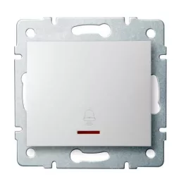   Kanlux 25075 LOGI 02-1080-102 fehér jelzőfényes csengő nyomókapcsoló