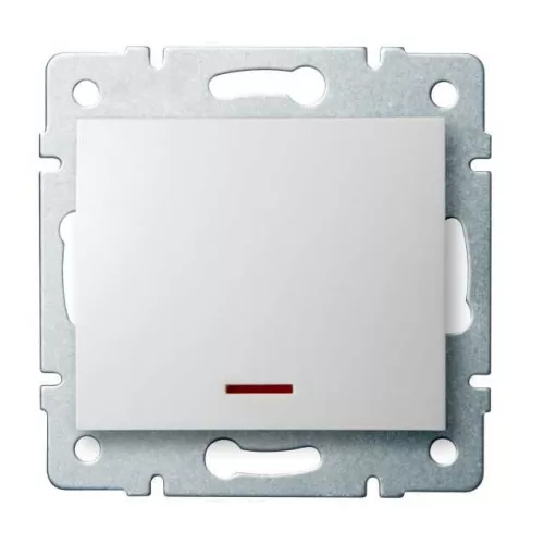 Kanlux 25078  LOGI 02-1110-102 fehér jelzőfényes egypólusú kapcsoló