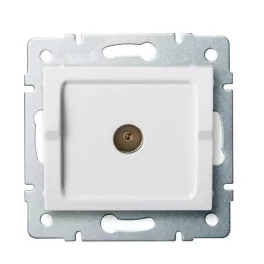   Kanlux 25098 LOGI 02-1300-002 fehér antenna csatlakozó TV aljzat, végzáró